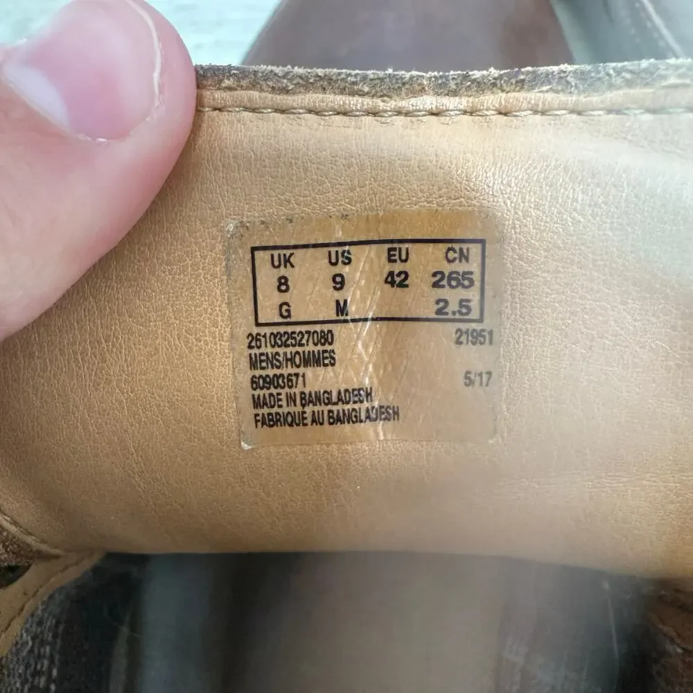 Clarks Men's Montacute Duke Chukka Boots Brown Leather 26103252 Size 9